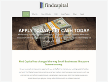 Tablet Screenshot of findcapital.org